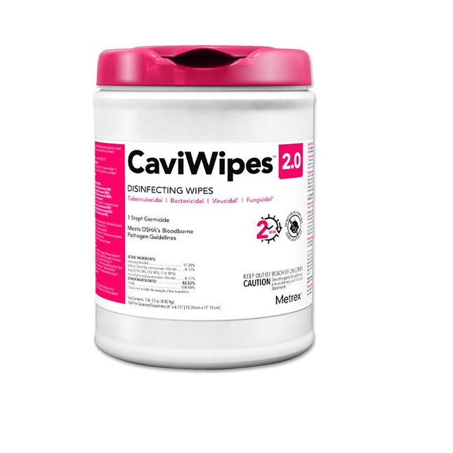 CaviWipes 2.0 6" x 6-3/4" L (160)