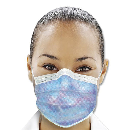 Crosstex Isofluid Plus Earloop Mask Level 1 Kaleidoscope (50)