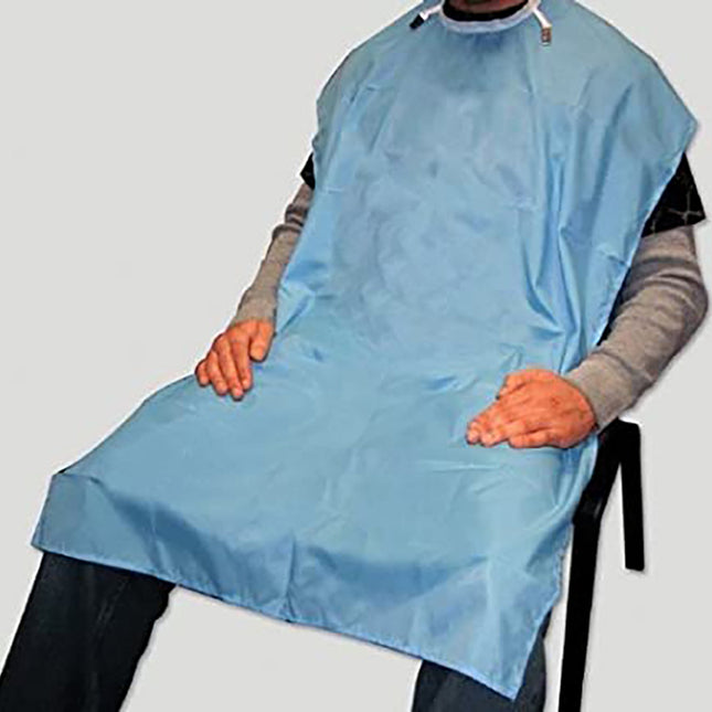 Crosstex Patient Apron Plastic Knee Length 27" x 44" Blue