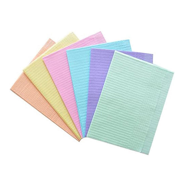 Safe-Dent 2-Ply Patient Bibs +1 Poly 13" x 18" Lavender (500)