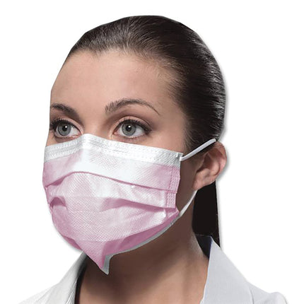 Isofluid SecureFit Earloop Mask Level 1 Pink (50)
