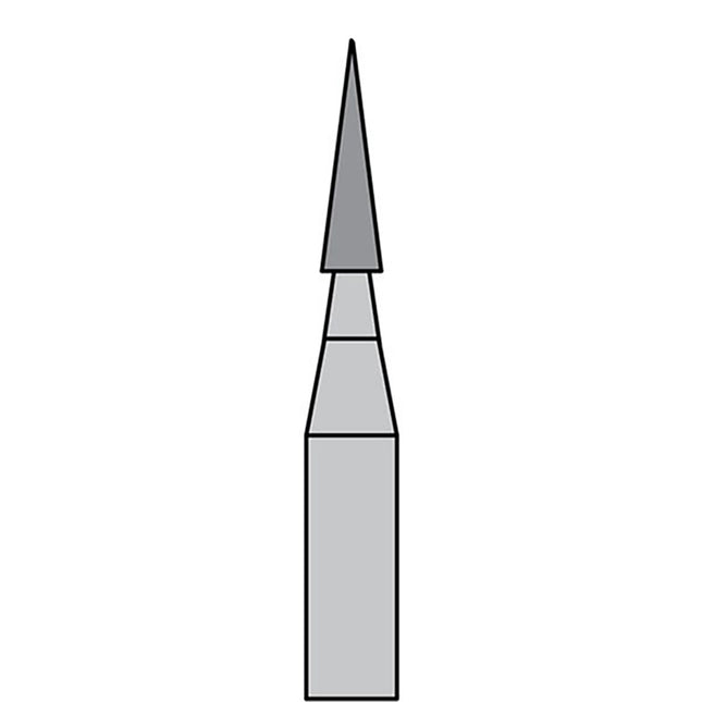 BurPlus Carbide Bur TF #7611 12-Blade Taper Fissure (5)