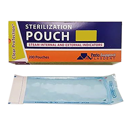 Plasdent Sterilization Pouches Dual Indicator 3-1/2" x 9" (200)