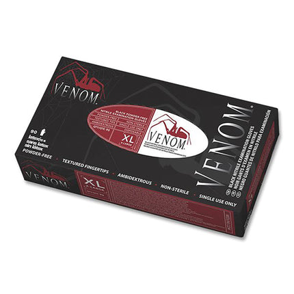 Medline Venom Nitrile PF Black XL (100)