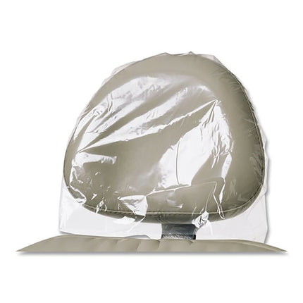 iSmile Headrest Covers Clear Plastic Std 11" x 9-1/2" 11" Opening (250)