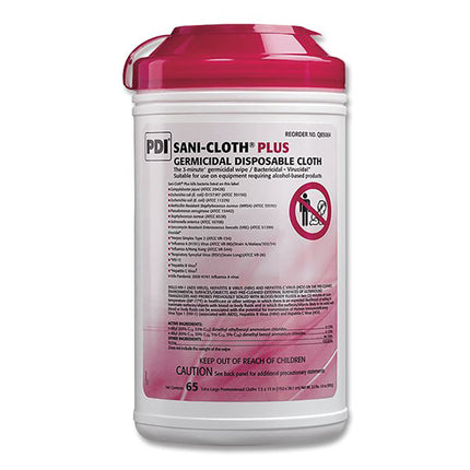 Sani-Cloth Plus Wipes 7.5" x 15" XL (65)