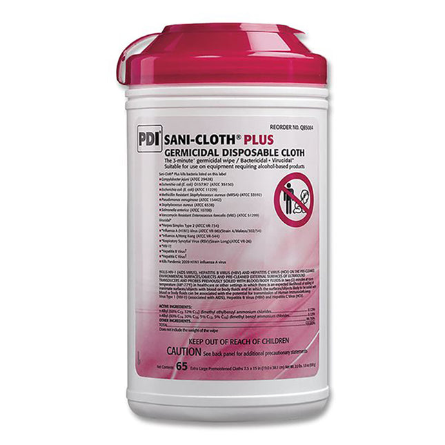 Sani-Cloth Plus Wipes 7.5" x 15" XL (65)