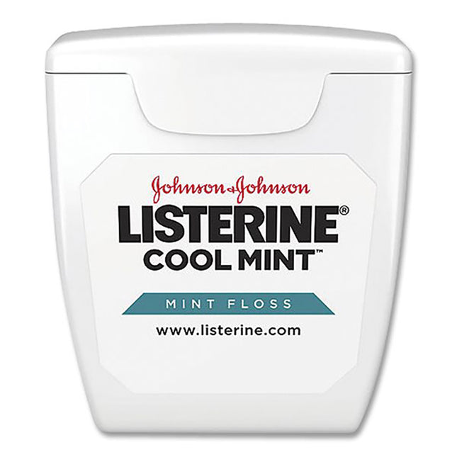 J&J Listerine COOL MINT Floss Waxed (5yd x 144)