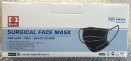 Intco Earloop Face Mask Level 1 Black (50)