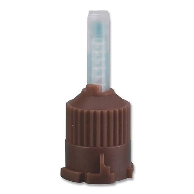 iSmile Mixing Tips T-Style Blunt End Temp Cement 1:1 Brown/Clear (25)