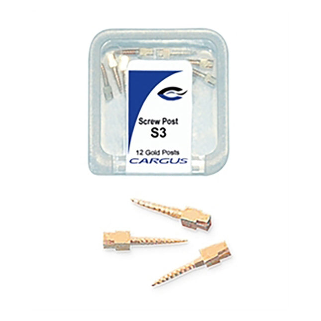 HB Screw Posts Gold Plated L3 (12)
