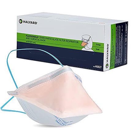 Fluidshield N95 Respirator Face Mask Orange S (35)