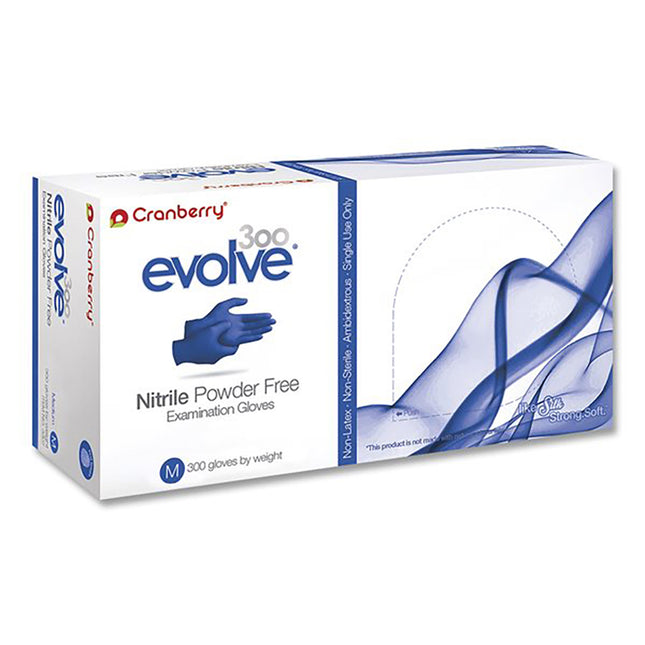 Cranberry Evolve Nitrile PF Exam Glove Blue XL (250)