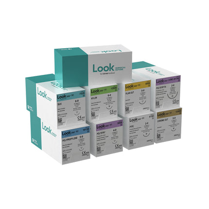 Look Plain Gut Suture C6 Needle 4-0 27" (12)