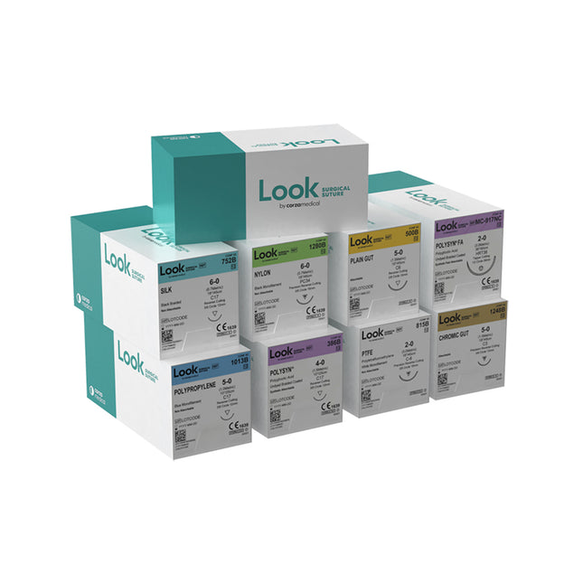 Look Plain Gut Suture C6 Needle 4-0 27" (12)