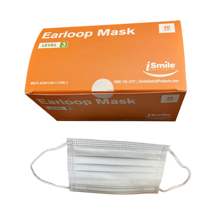 iSmile Earloop Mask Level 3 White (40)