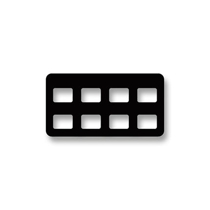 X-Ray Mounts Notched 6-Windows 6H (100)
