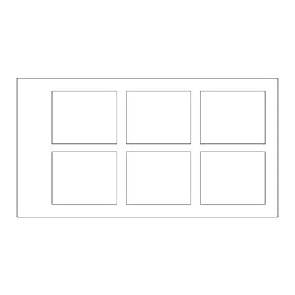 X-Ray Mounts Clear Pocket 6-Windows 6H (100)