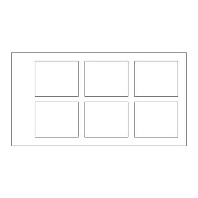 X-Ray Mounts Clear Pocket 6-Windows 6H (100)
