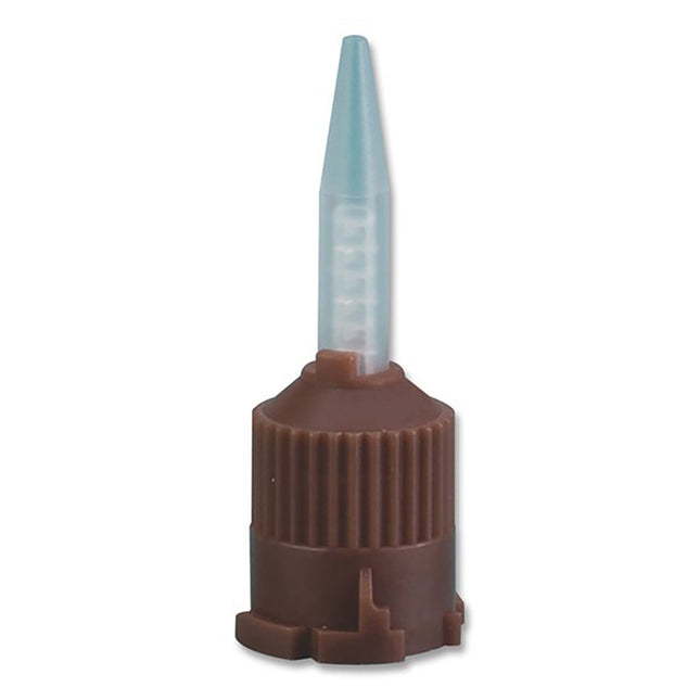 iSmile Mixing Tips Pointed End Temp Cement 1:1 Brown/Clear (25)
