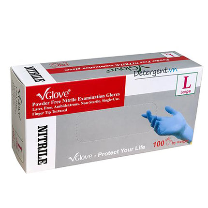 VGlove Nitrile PF Exam Glove L (100)