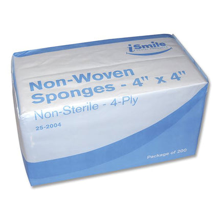 iSmile Non-Woven NS Sponges 4" x 4" 4-ply (2000)