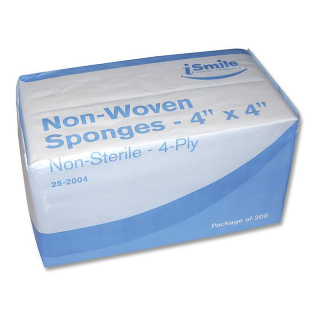 iSmile Non-Woven NS Sponges 4" x 4" 4-ply (2000)