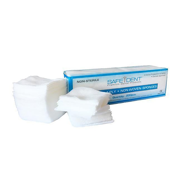 Safe-Dent Non-Woven NS Sponges 2' x 2" 4-ply (5000)