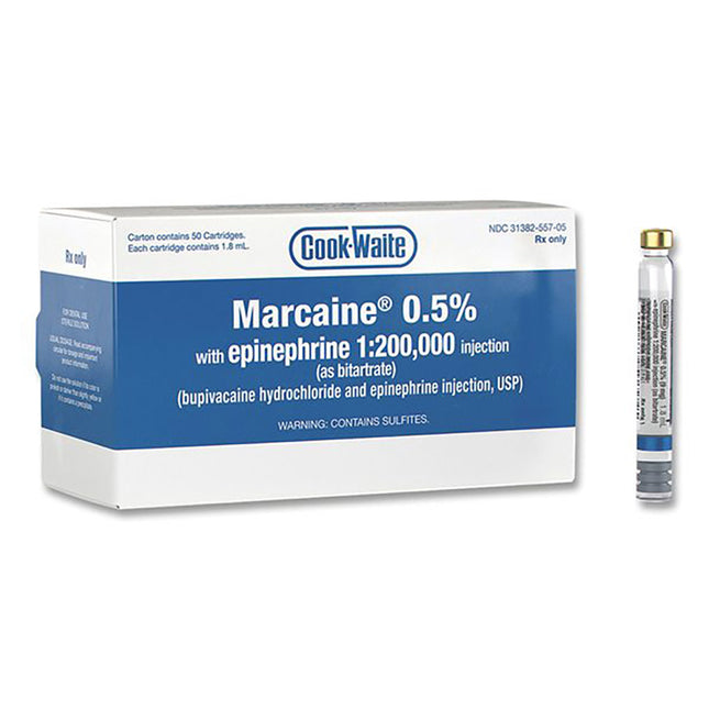 Cook-Waite Marcaine 0.5% w/EPI 1:200000 (50)