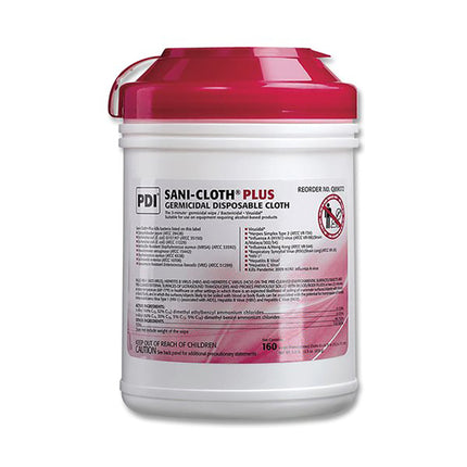 Sani-Cloth Plus Wipes 6" x 6-3/4" L (160)