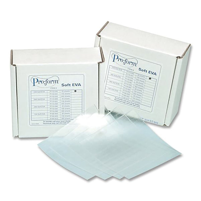 Pro-form Soft EVA Tray Material .060 Clear 5" x 5" (25)