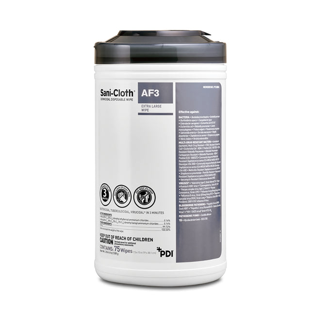 Sani-Cloth AF3 Wipes 7.5" x 15" XL (75)