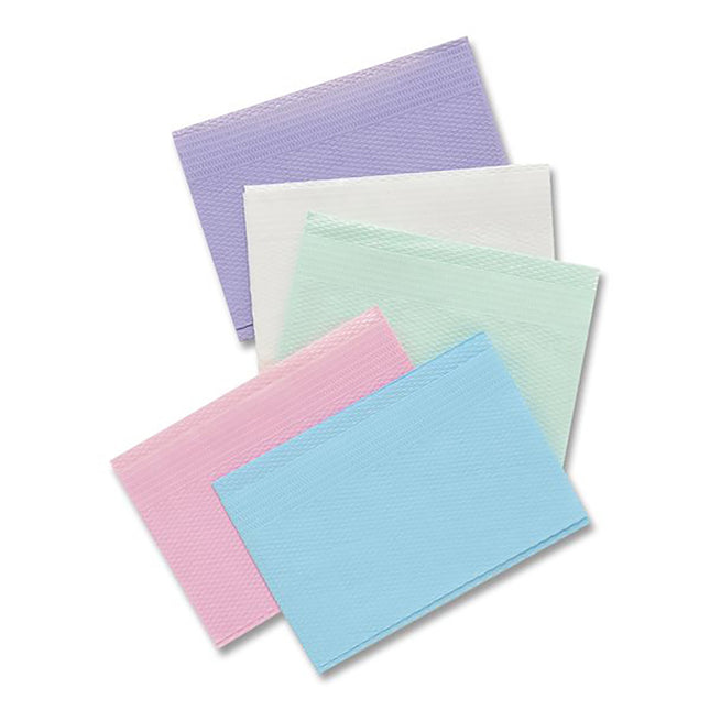 iSmile VP 2-Ply Patient Bibs +1 Poly 13" x 18" Teal (500)