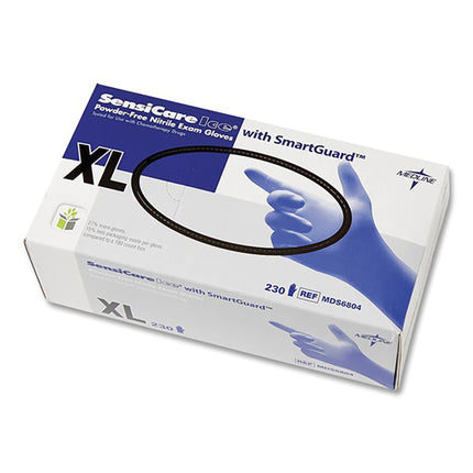 SensiCare Ice Blue Nitrile PF Exam Glove Violet Blue XL (230)