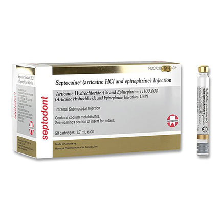 Septocaine Articaine 4% w/EPI 1:100,000 (50)