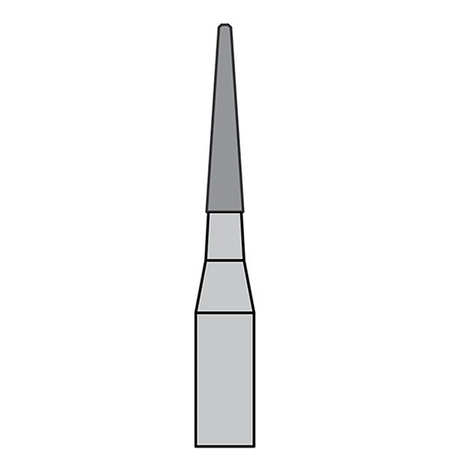 BurPlus Carbide Bur TF #7214 12-Blade Taper Fissure (5)