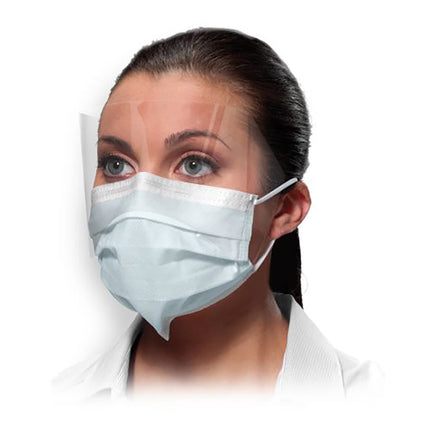 Isofluid FogFree SecureFit Earloop Mask w/Shield Blue (25)