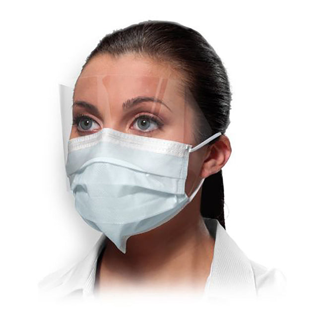 Isofluid FogFree SecureFit Earloop Mask w/Shield Blue (25)
