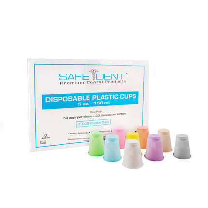 Safe-Dent Patient Cups Plastic 5oz Blue (1000)