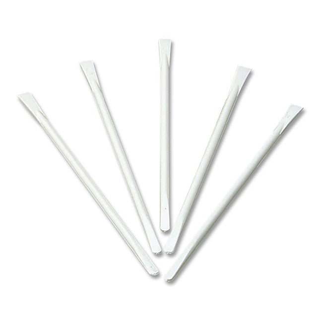 Mixtik Mixing Spatulas Thin White Rigid 4-1/2" (100)